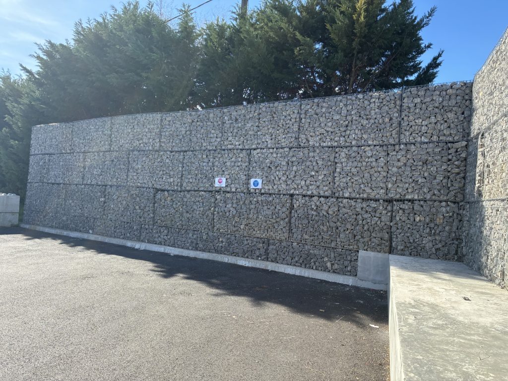 mur en gabions électrosoudés